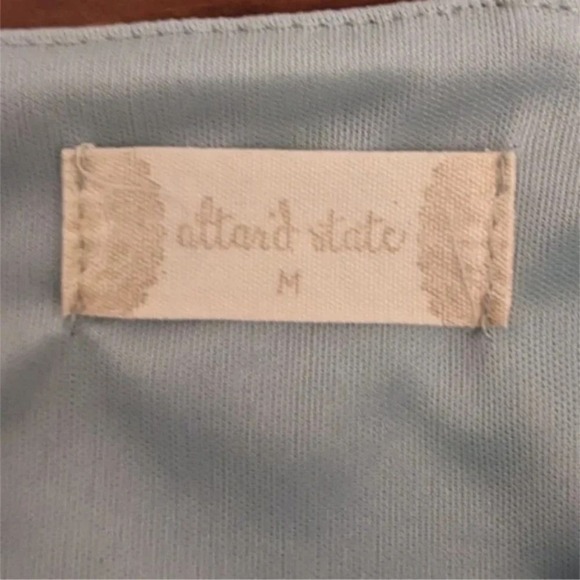 Altar'd State Ruffle Mini Dress Womens M Green Party Cocktail Formal Fairy - Picture 3 of 12